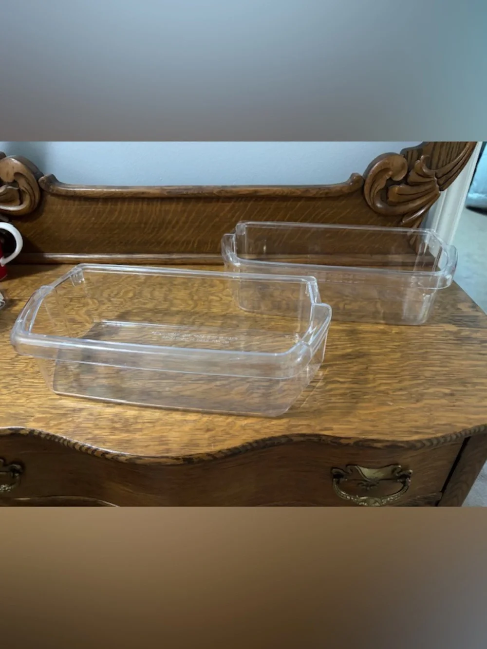 Set of 2 Whirlpool Refrigerator Door Bins / Shelves